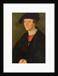 Portrait of a 19-year-old young man in black clothes by Lucas Cranach the Elder