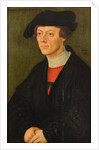 Portrait of a 19-year-old young man in black clothes by Lucas Cranach the Elder