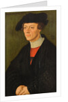 Portrait of a 19-year-old young man in black clothes by Lucas Cranach the Elder