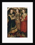Altarpiece with the Martyrdom of Saint Catharine, right wing: The Saint Barbara, Ursula and Margaret by Lucas Cranach the Elder