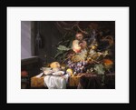 Still Life with fruit and oysters by Jacob van Walscapelle