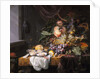 Still Life with fruit and oysters by Jacob van Walscapelle