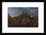 Charles Emmanuel II, Duke of Savoy and Françoise Madeleine dOrléans with Royal court by Jan Miel