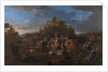 Charles Emmanuel II, Duke of Savoy and Françoise Madeleine dOrléans with Royal court by Jan Miel