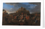 Charles Emmanuel II, Duke of Savoy and Françoise Madeleine dOrléans with Royal court by Jan Miel