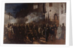 Firemen Running to a Fire by Gustave Courbet
