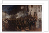 Firemen Running to a Fire by Gustave Courbet