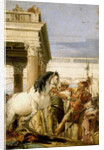 Alexander taming Bucephalus by Giambattista Tiepolo
