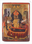The Dormition of the Virgin by Byzantine icon
