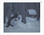 Tatyanas dream. Illustration for the novel in verse Eugene Onegin by A. Pushkin by Konstantin Alexeyevich Korovin