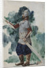 Ruslan. Costume design for the opera Ruslan and Lyudmila by M. Glinka by Valentin Alexandrovich Serov