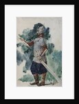 Ruslan. Costume design for the opera Ruslan and Lyudmila by M. Glinka by Valentin Alexandrovich Serov