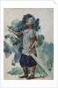 Ruslan. Costume design for the opera Ruslan and Lyudmila by M. Glinka by Valentin Alexandrovich Serov