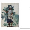 Ruslan. Costume design for the opera Ruslan and Lyudmila by M. Glinka by Valentin Alexandrovich Serov