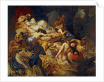 Death of Sardanapalus (Studiy) by Eugène Delacroix