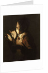 Boy Blowing at Lamp by Georges de La Tour