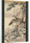 Pair of Hawks with Branch and Blossoms by Soga Shohaku