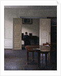 Interior with Ida Playing the Piano by Vilhelm Hammershøi