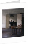 Interior with Ida Playing the Piano by Vilhelm Hammershøi