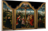 Triptych: The Crucifixion with Donor and His Wife by Joos van Cleve