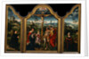 Triptych: The Crucifixion with Donor and His Wife by Joos van Cleve