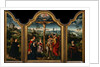 Triptych: The Crucifixion with Donor and His Wife by Joos van Cleve