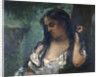 Gypsy in Reflection by Gustave Courbet