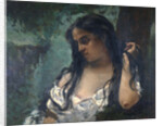 Gypsy in Reflection by Gustave Courbet