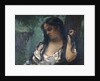 Gypsy in Reflection by Gustave Courbet