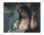 Gypsy in Reflection by Gustave Courbet