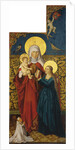 Saint Anne with the Virgin, Child and a Donor by Swabian master