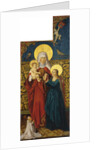 Saint Anne with the Virgin, Child and a Donor by Swabian master