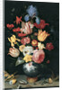 Chinese Vase with Flowers, Shells and Insects by Balthasar van der Ast
