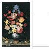 Chinese Vase with Flowers, Shells and Insects by Balthasar van der Ast