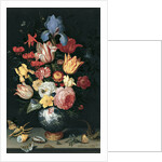 Chinese Vase with Flowers, Shells and Insects by Balthasar van der Ast