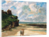 The Beach at Saint-Aubin-sur-Mer by Gustave Courbet