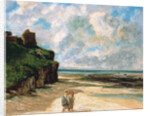 The Beach at Saint-Aubin-sur-Mer by Gustave Courbet