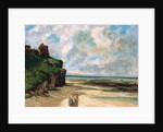 The Beach at Saint-Aubin-sur-Mer by Gustave Courbet