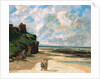 The Beach at Saint-Aubin-sur-Mer by Gustave Courbet