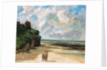The Beach at Saint-Aubin-sur-Mer by Gustave Courbet