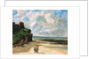 The Beach at Saint-Aubin-sur-Mer by Gustave Courbet