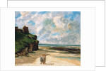 The Beach at Saint-Aubin-sur-Mer by Gustave Courbet