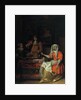 Interior with Two Women and a Man Drinking and Eating Oysters by Pieter Hooch de