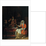 Interior with Two Women and a Man Drinking and Eating Oysters by Pieter Hooch de