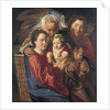 The Holy Family with an Angel by Jacob Jordaens