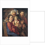 The Holy Family with an Angel by Jacob Jordaens
