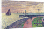 Entrance to the Port of Volendam by Théo van Rysselberghe