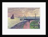 Entrance to the Port of Volendam by Théo van Rysselberghe