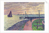 Entrance to the Port of Volendam by Théo van Rysselberghe