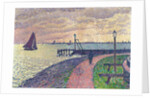 Entrance to the Port of Volendam by Théo van Rysselberghe